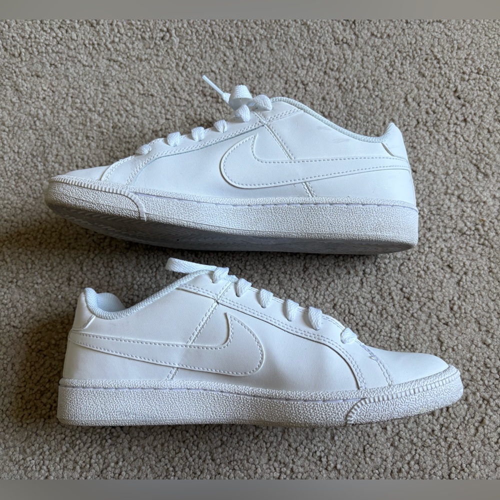 Nike White Low-Profile Leather Sneakers - Picture 2 of 4